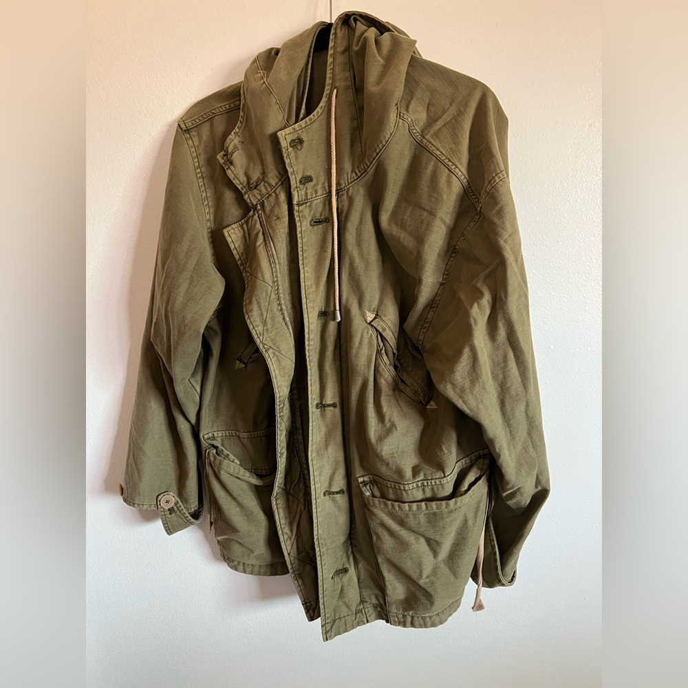 Free People Joshua Tree Utility Jacket Military Moss